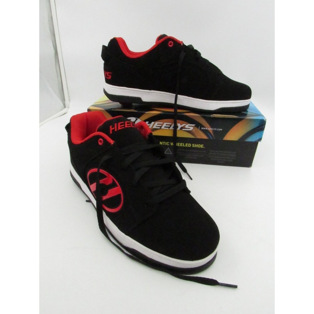 Heelys Voyager Wheeled Shoes Adult Size US 12 UK 11 EU 45.5 Black Red